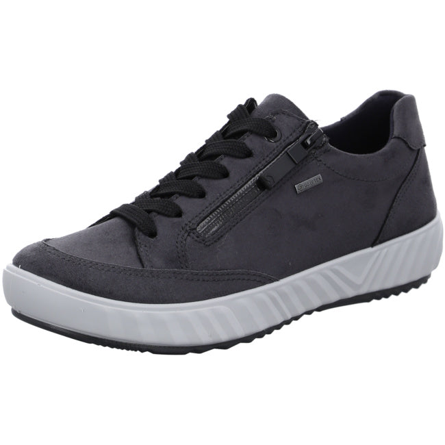 Ara Women's 1213651-10 Hydro Leather Sneakers Graphite Black