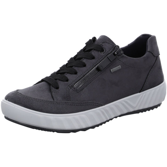 Ara Women's 1213651-10 Hydro Leather Sneakers Graphite Black