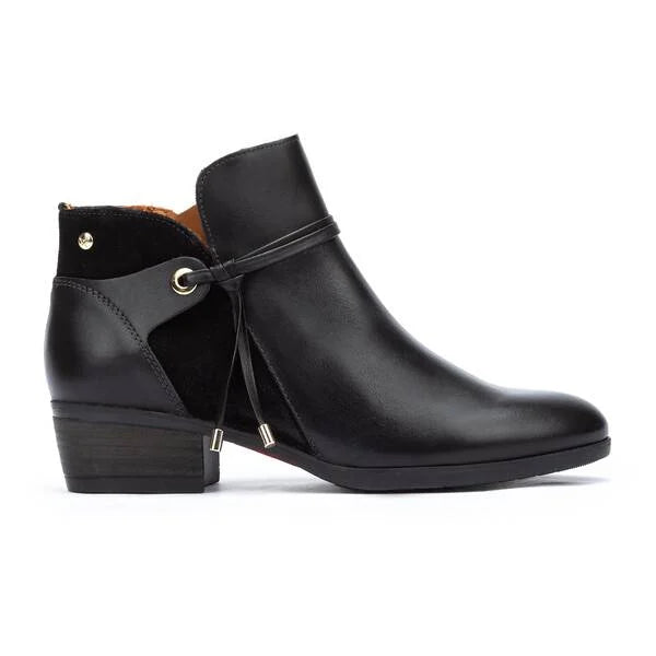 Pikolinos Women's Daroca W1U-8505 Leather Ankle Boots Black