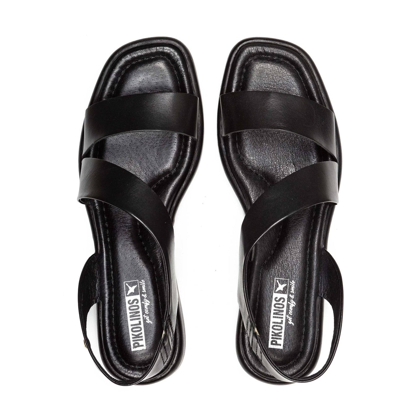 Pikolinos Women's Calella W5E-0565 Leather Sandals Black