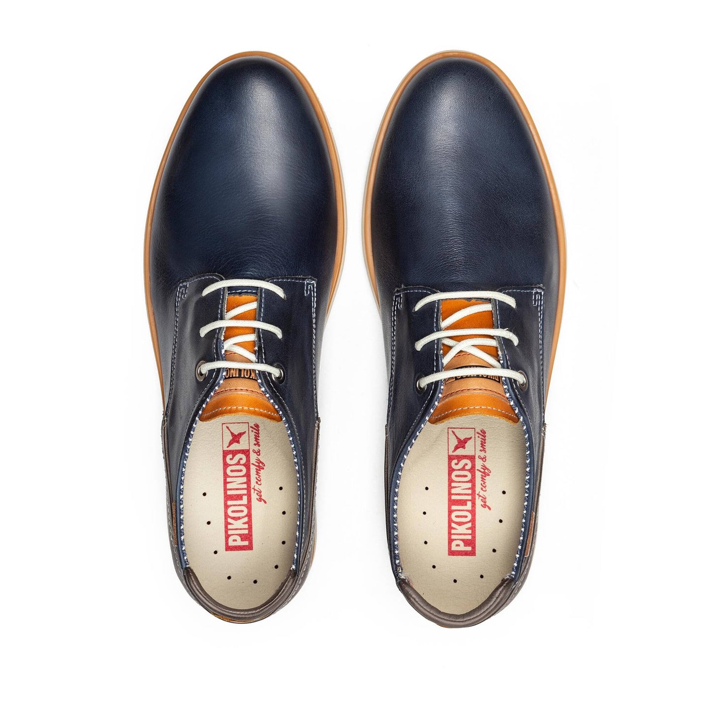 Pikolinos Men's Jucar M4E-4104C1 Leather Lace-Up Shoes Blue