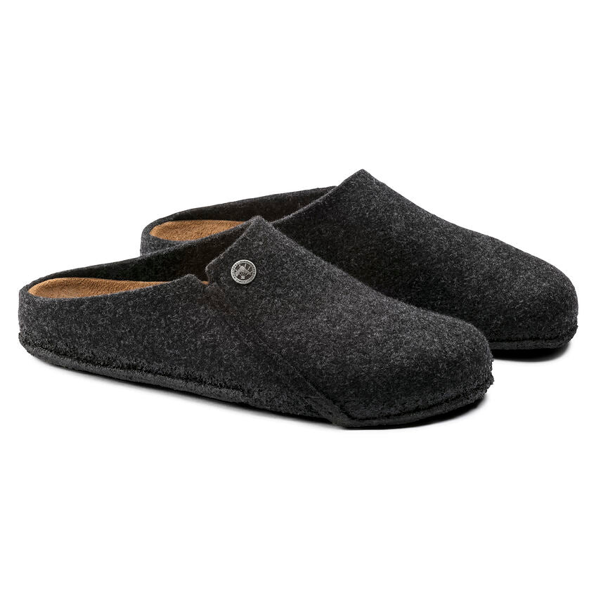 Birkenstock Unisex Zermatt Wool Felt Clog Slippers Anthracite Grey