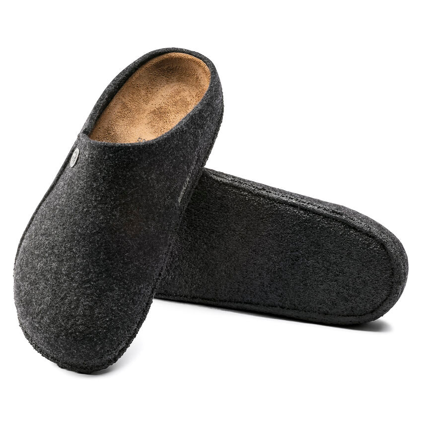 Birkenstock Unisex Zermatt Wool Felt Clog Slippers Anthracite Grey
