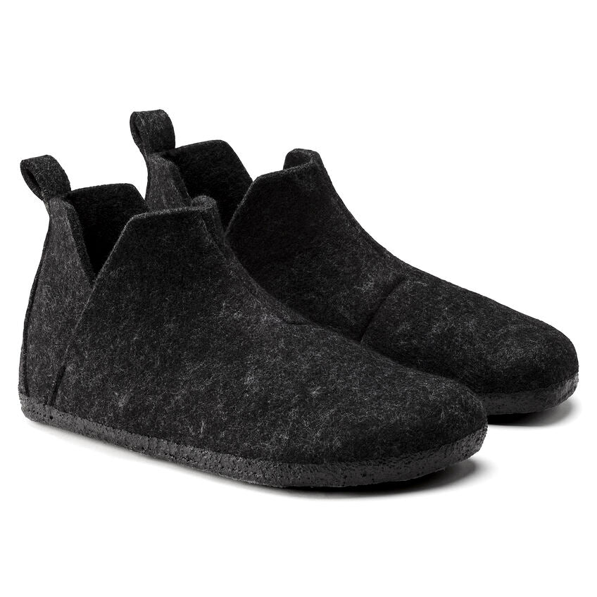 Birkenstock Unisex Andermatt Wool Felt Mod Slippers Anthracite