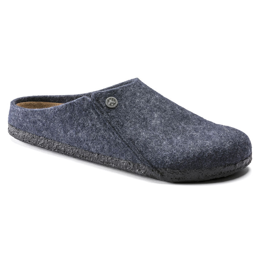 Birkenstock Unisex Zermatt Wool Felt Clog Slippers Dark Blue