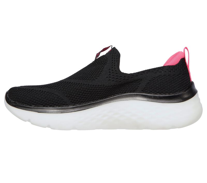 Skechers Womens 124586/BKHP GOwalk Hyper Burst - Solar Winds Trainers Black Hot Pink