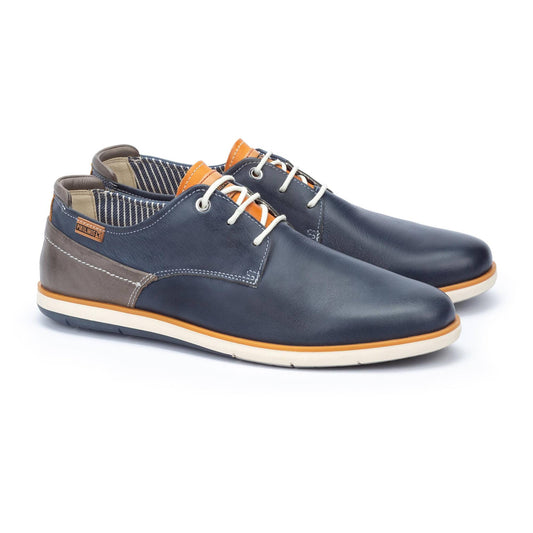 Pikolinos Men's Jucar M4E-4104C1 Leather Lace-Up Shoes Blue
