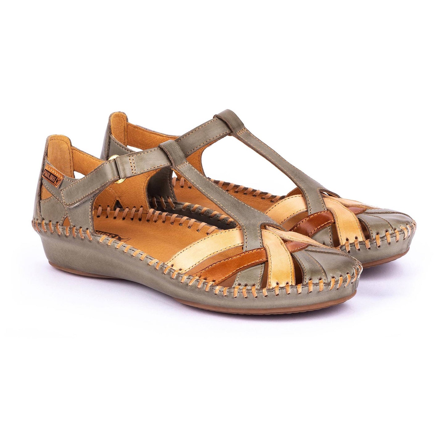 Pikolinos Women's P. Vallarta 655-0732C5 Leather Sandals Sage Green