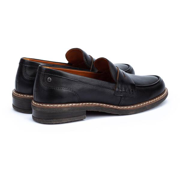 Pikolinos Women's Aldaya W8J-3541 Leather Loafer Shoes Black