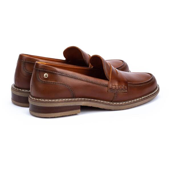 Pikolinos Women's Aldaya W8J-3541 Leather Loafer Shoes Cuero Brown