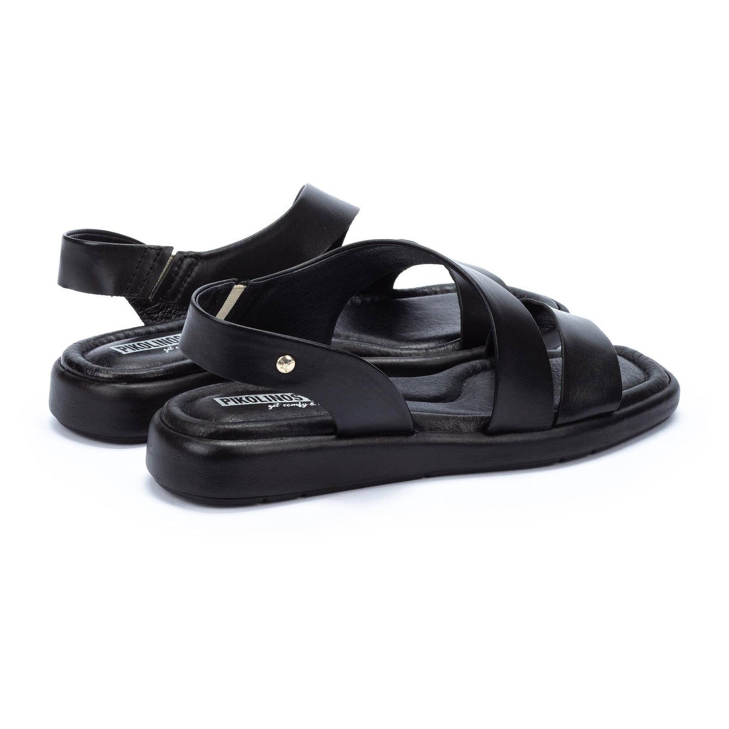 Pikolinos Women's Calella W5E-0565 Leather Sandals Black