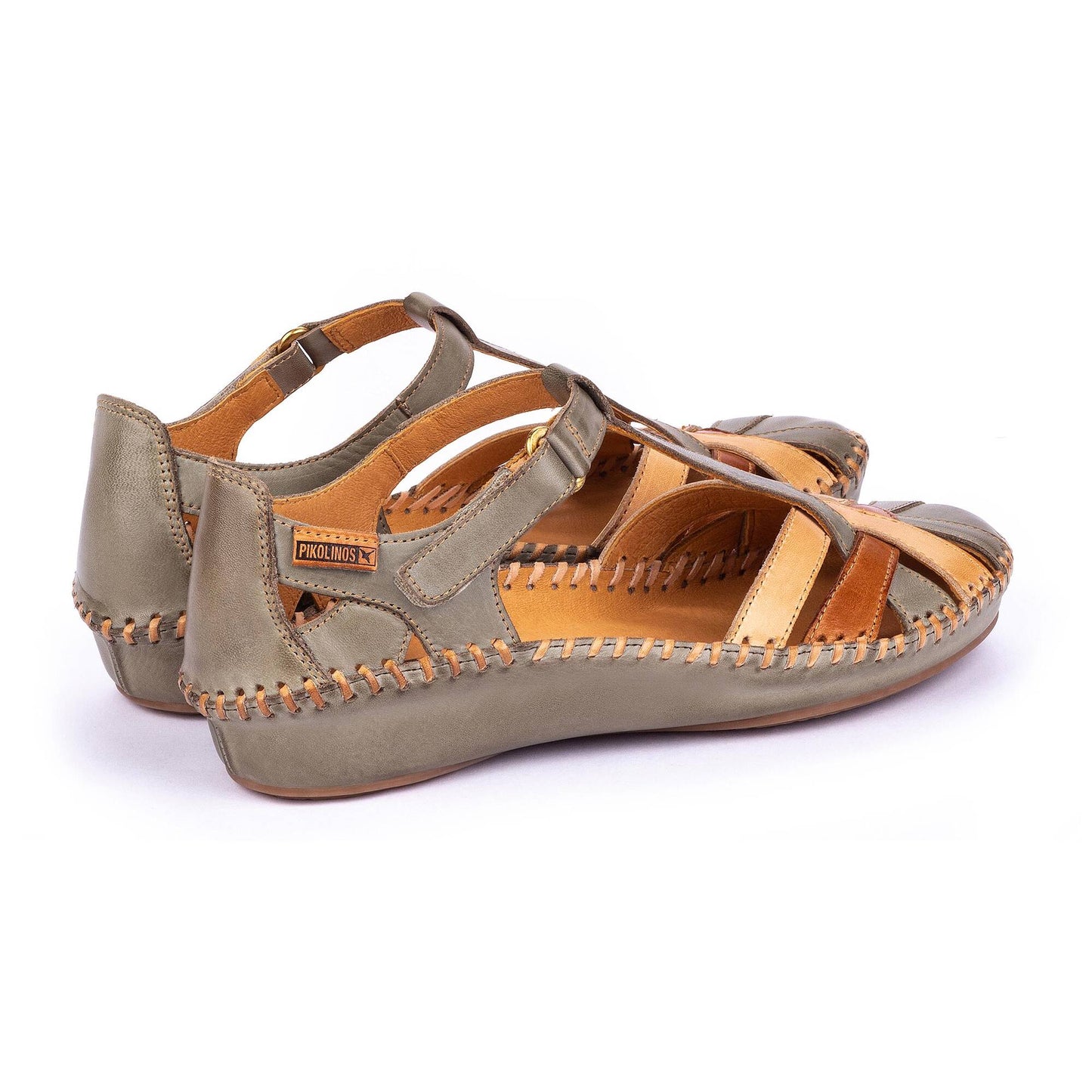 Pikolinos Women's P. Vallarta 655-0732C5 Leather Sandals Sage Green