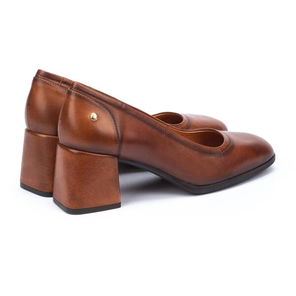 Pikolinos Women's Sevilla W1W-5540C1 Leather Heel Shoes Cuero Brown