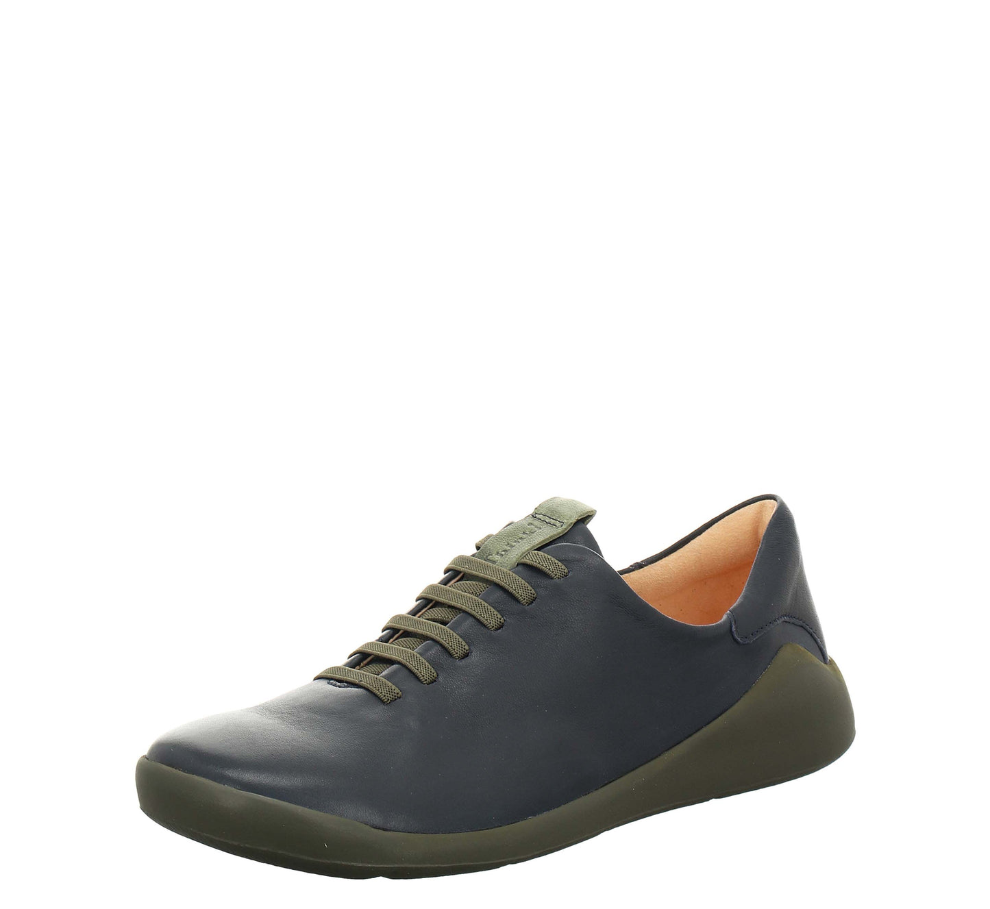 Think! Women's 3-000548-8000 Duene Leather Sneakers Navy Blue