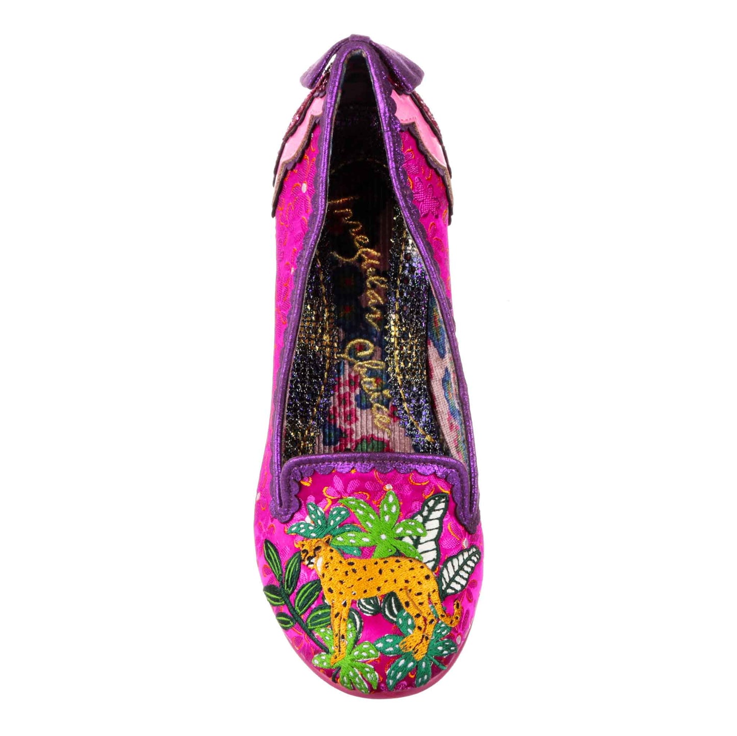 Irregular Choice Women's 4136 106 Charming Cheetah Heel Shoes Pink