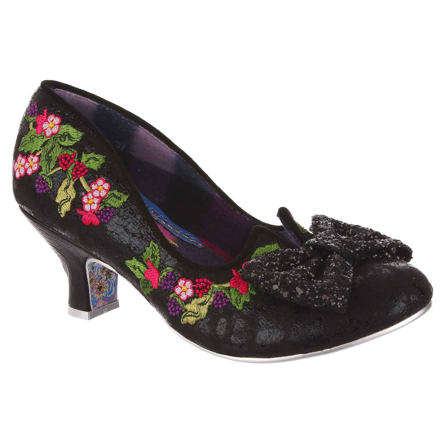 Irregular Choice Women's 4136-99 Ripen on the Vine Heel Shoes Black