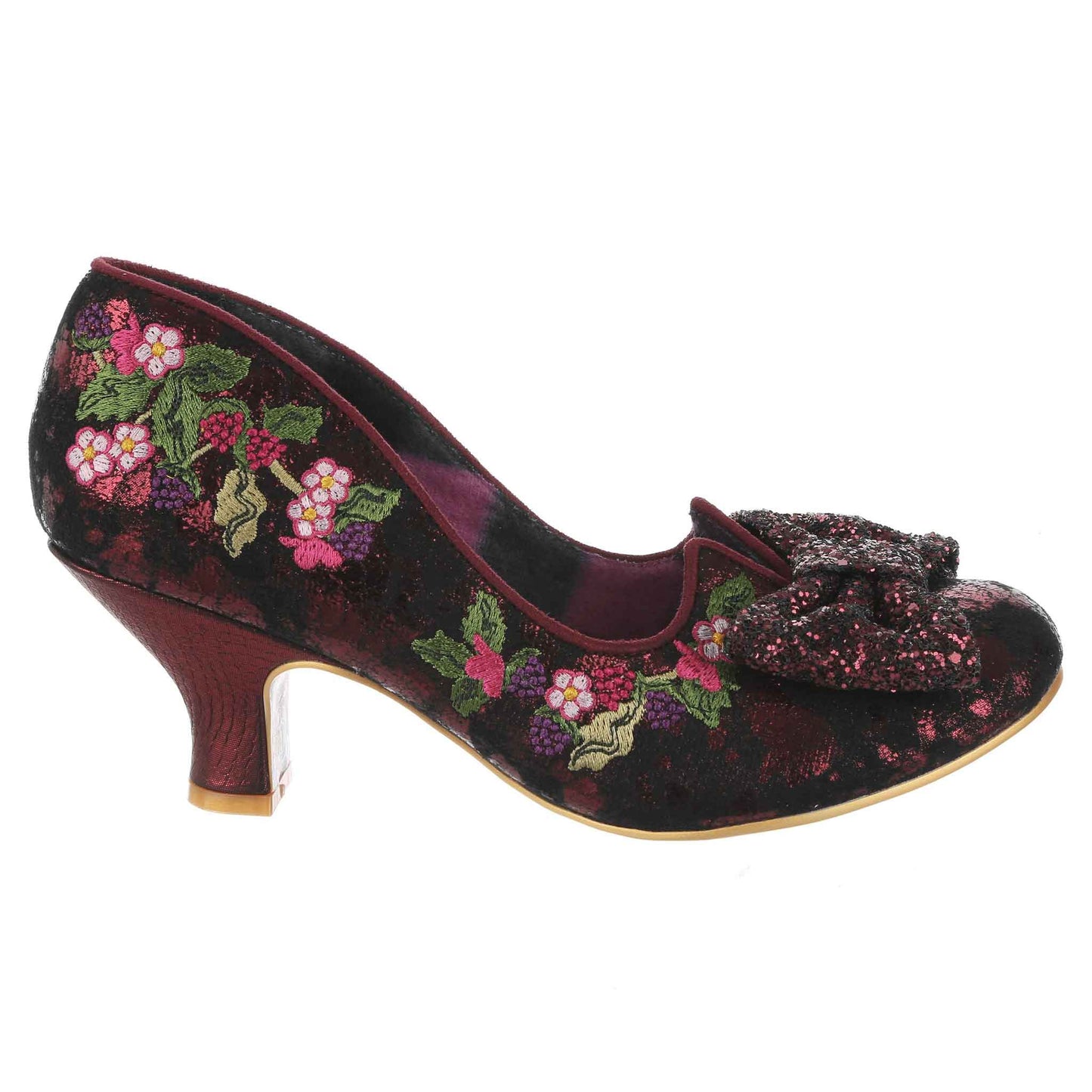 Irregular Choice Women's 4136-99 Ripen on the Vine Heel Shoes Bordo