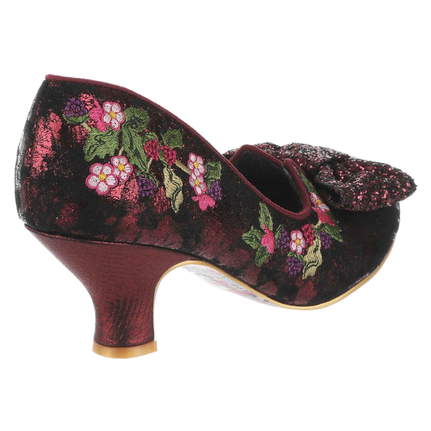 Irregular Choice Women's 4136-99 Ripen on the Vine Heel Shoes Bordo