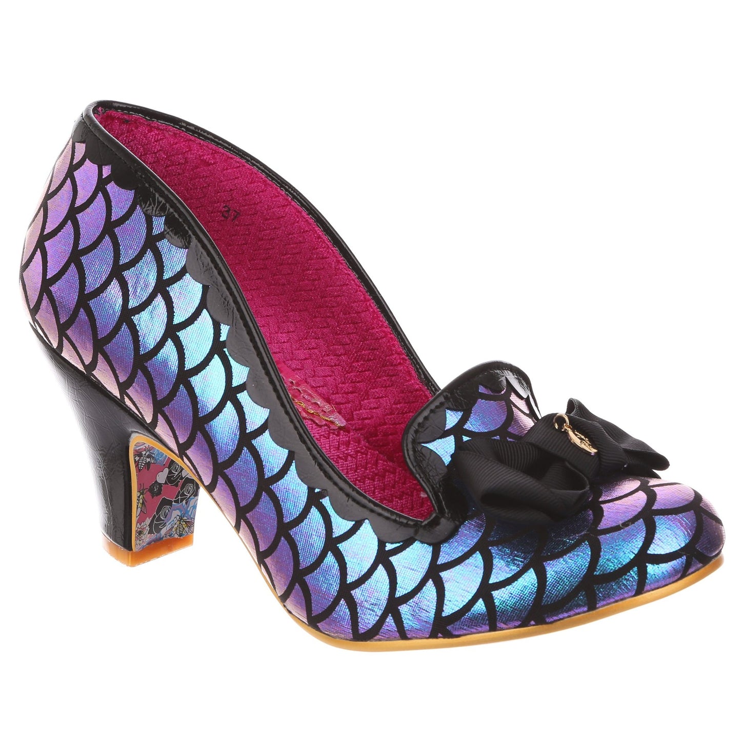 Irregular Choice Women's Kanjanka 4255-12AW Mermaid Mid Heel Shoes Blue