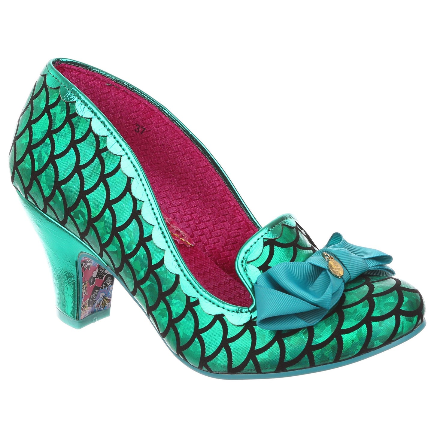 Irregular Choice Women's Kanjanka 4255-12AX Mermaid Mid Heel Shoes Green