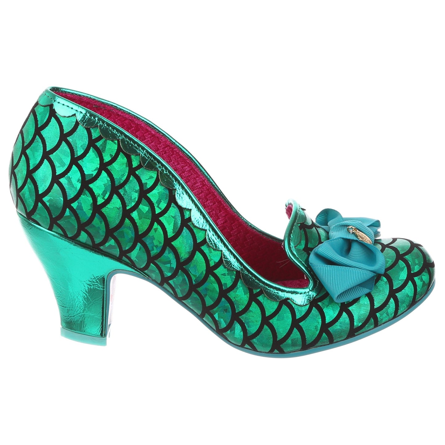 Irregular Choice Women's Kanjanka 4255-12AX Mermaid Mid Heel Shoes Green