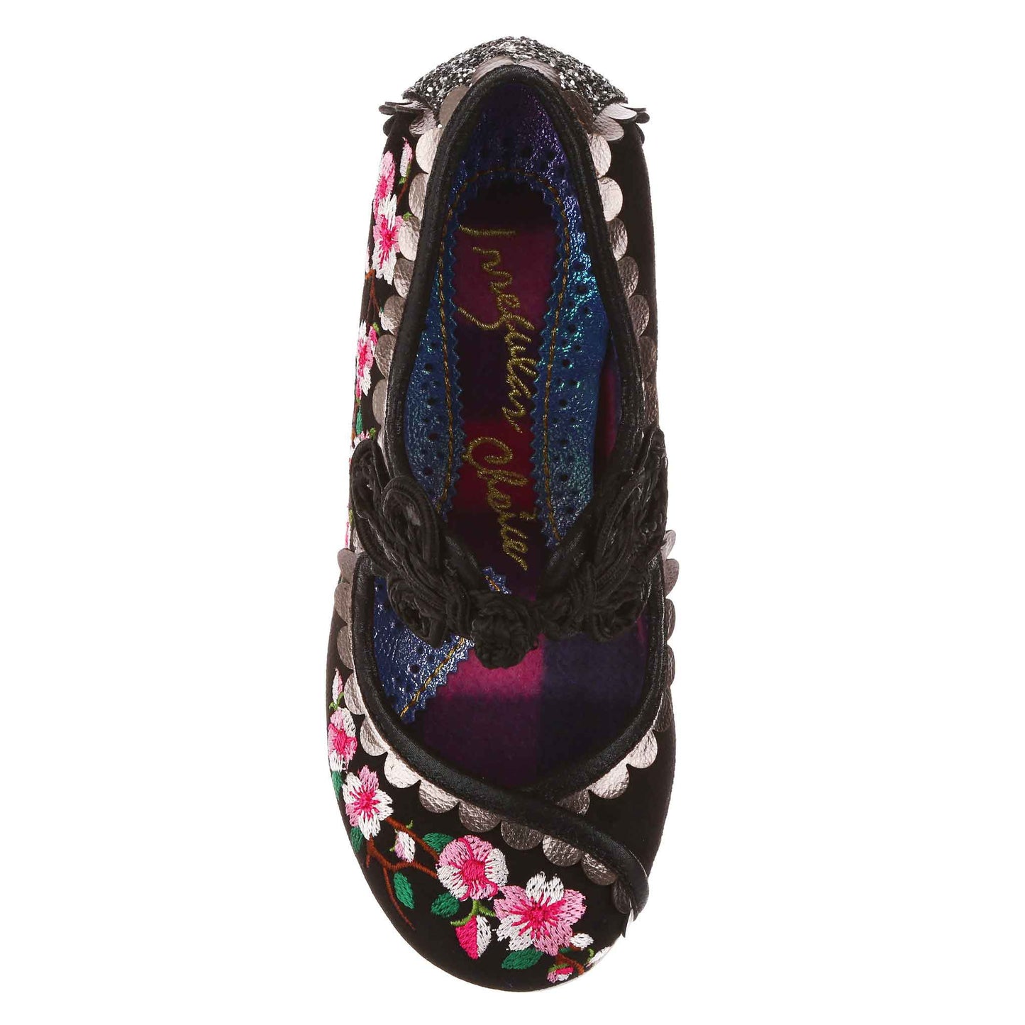 Irregular Choice Women's 4255-90 Cherry Blossoming Heel Shoes Black