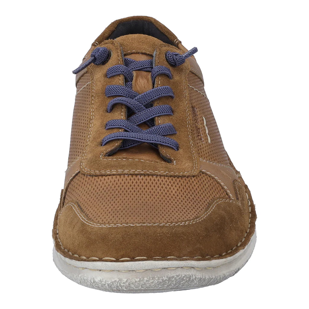 Josef Seibel Men's Anvers 97 Leather Casual Shoes Castagne Brown