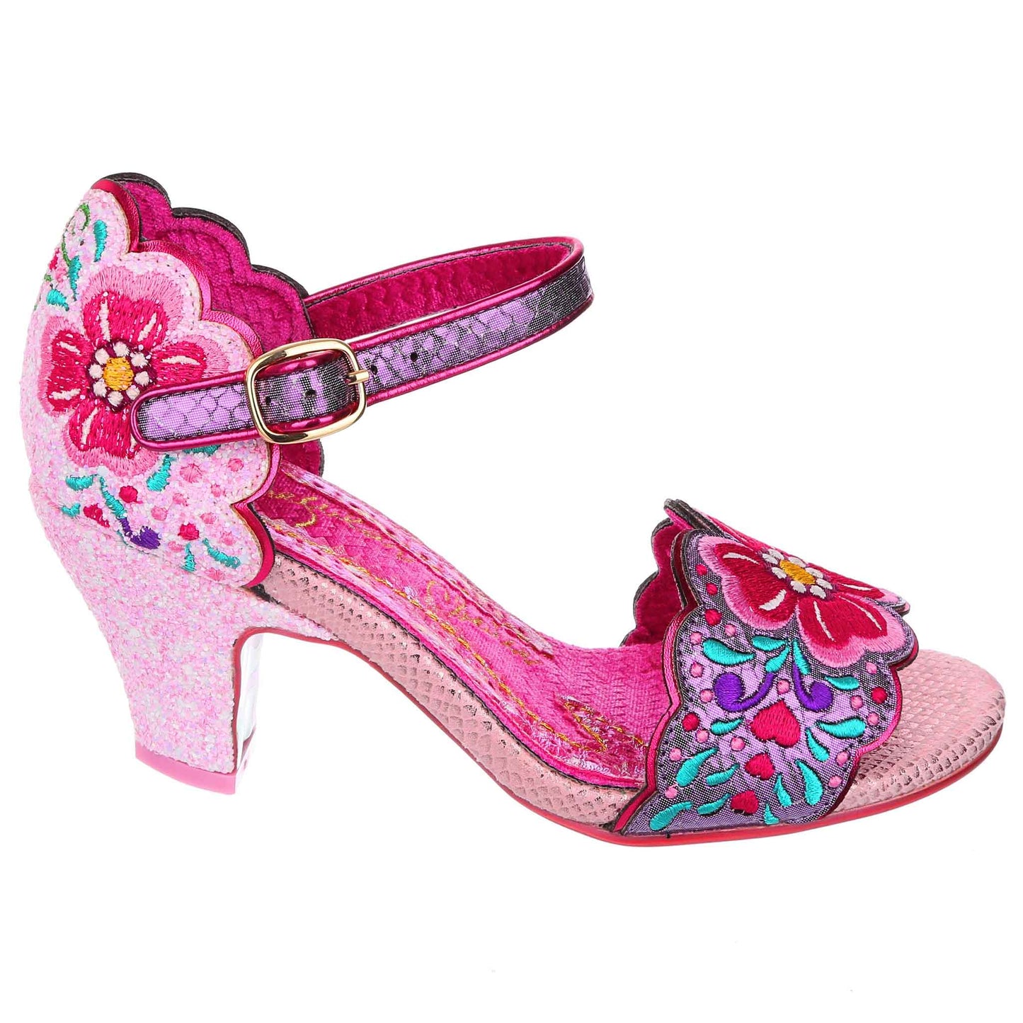 Irregular Choice Women's Posie Picking 4561-07B Heel Sandals Pink