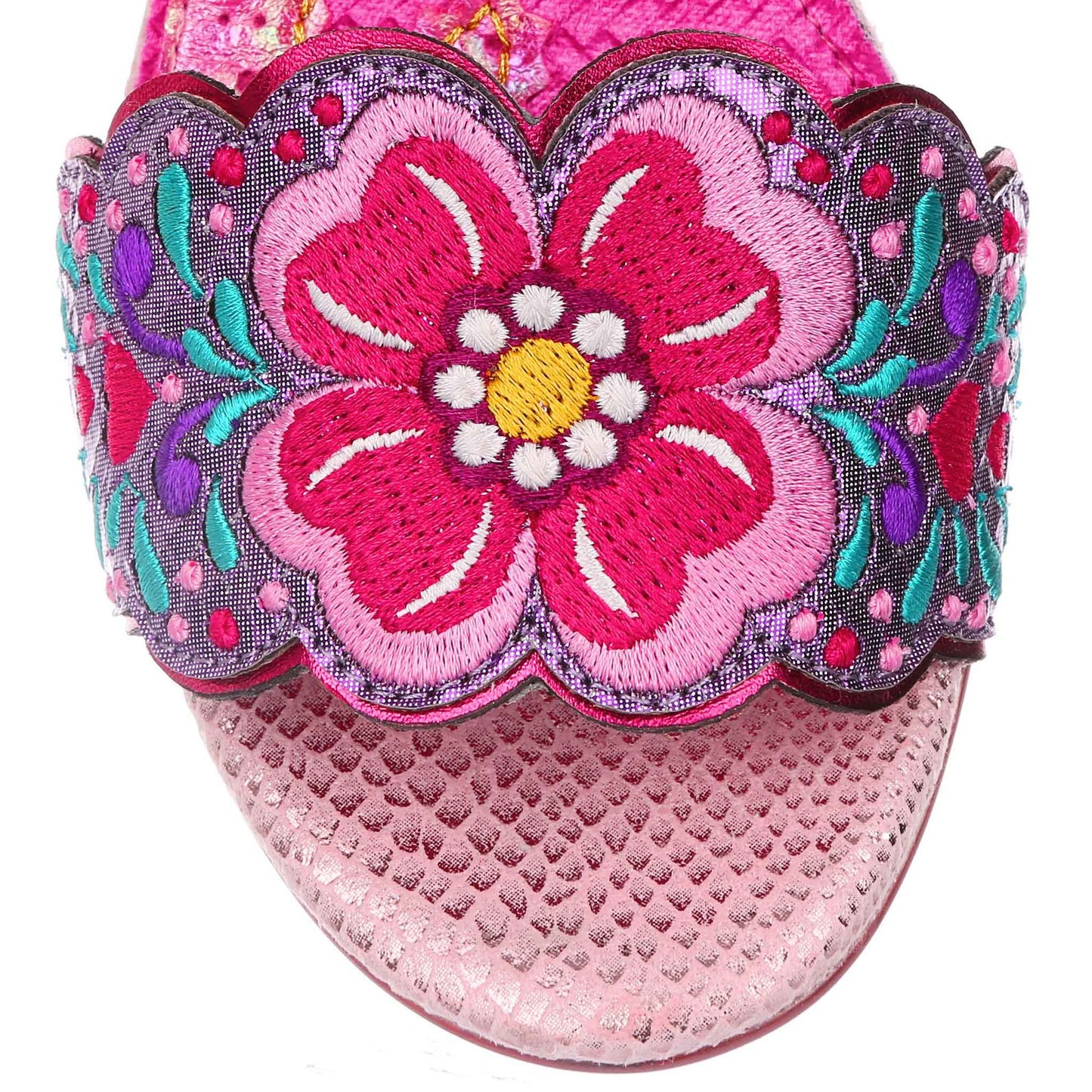 Irregular Choice Women's Posie Picking 4561-07B Heel Sandals Pink