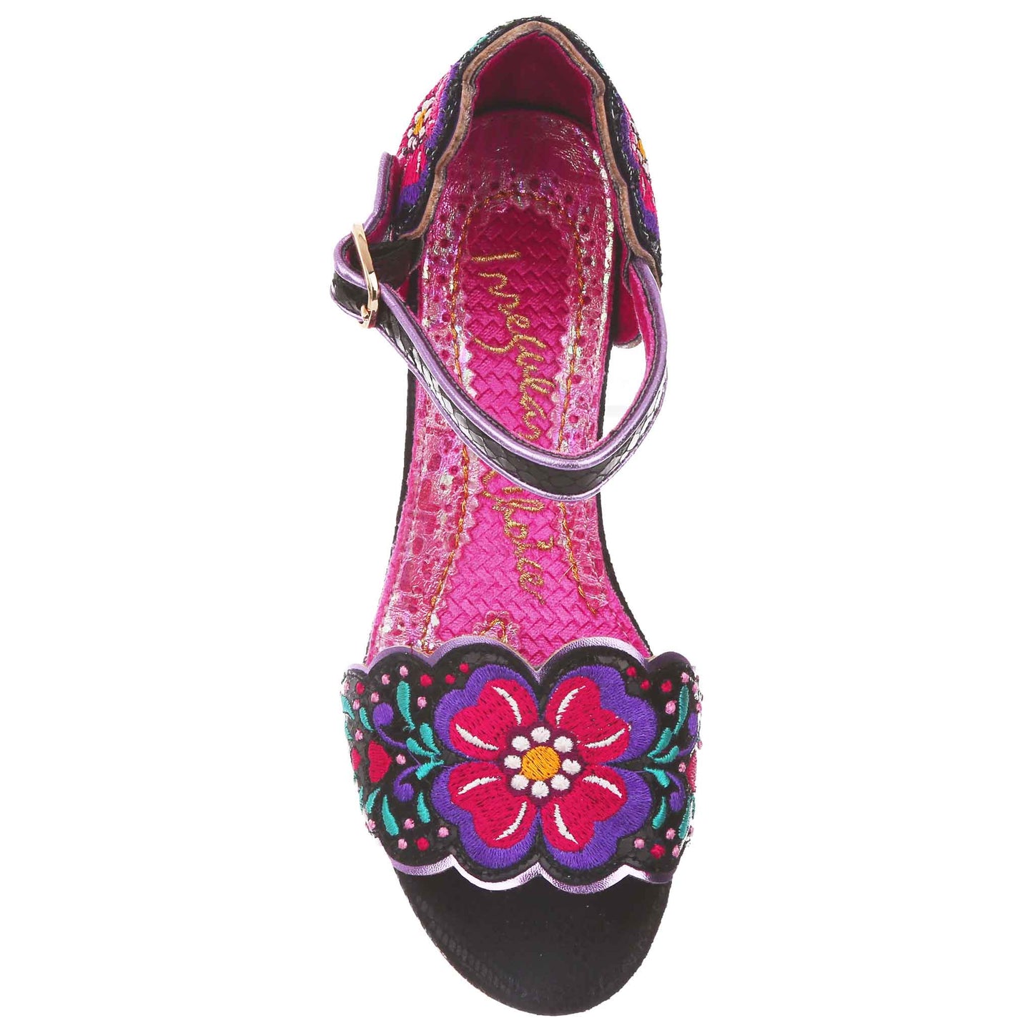 Irregular Choice Women's Posie Picking 4561-07C Heel Sandals Black