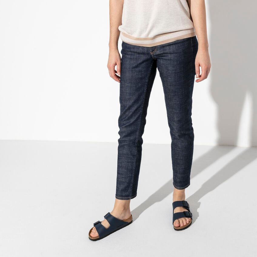 Birkenstock Unisex Arizona Birko-Flor Narrow Fit Sandals Blue