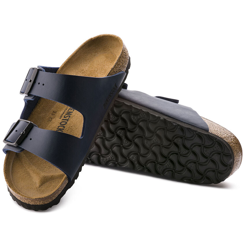 Birkenstock Unisex Arizona Birko-Flor Narrow Fit Sandals Blue
