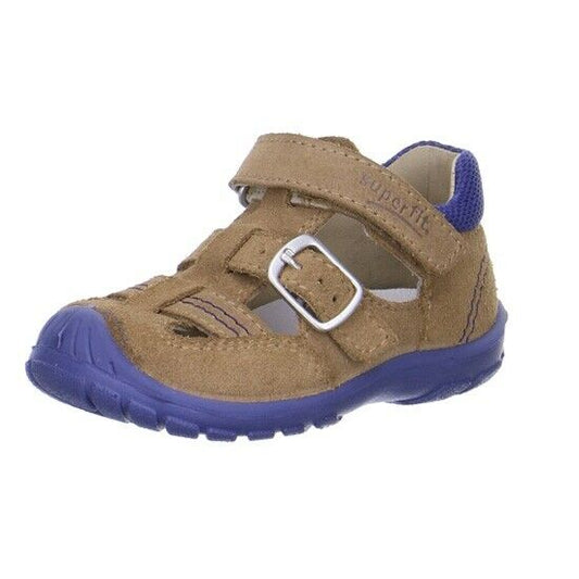Superfit Childrens Kids 6-00430-32 Softtippo Leather Sandals Cashew Brown Multi