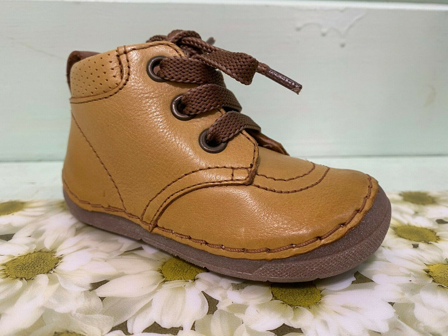 Froddo Childrens Infant Kids G2130099-4 Lace-Up Boots Yellow