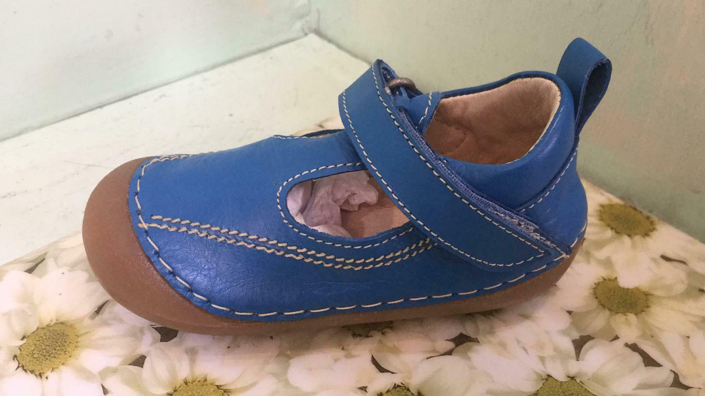 Petasil Childrens Kids Robbie T-Bars Leather Shoes Capri Baby