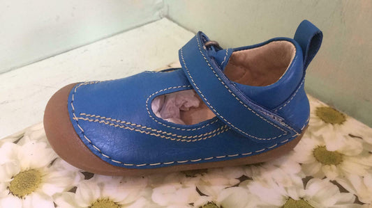 Petasil Childrens Kids Robbie T-Bars Leather Shoes Capri Baby