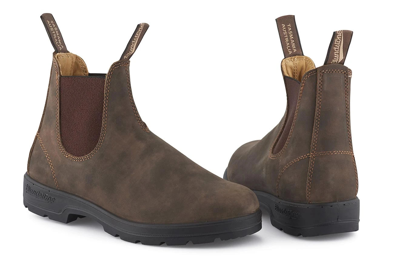 Blundstone Men's 585 Leather Chelsea Boots Rustic Brown
