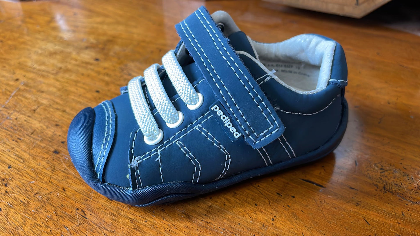 PediPed Childrens Toddler Jake Grip n Go Trainers Navy
