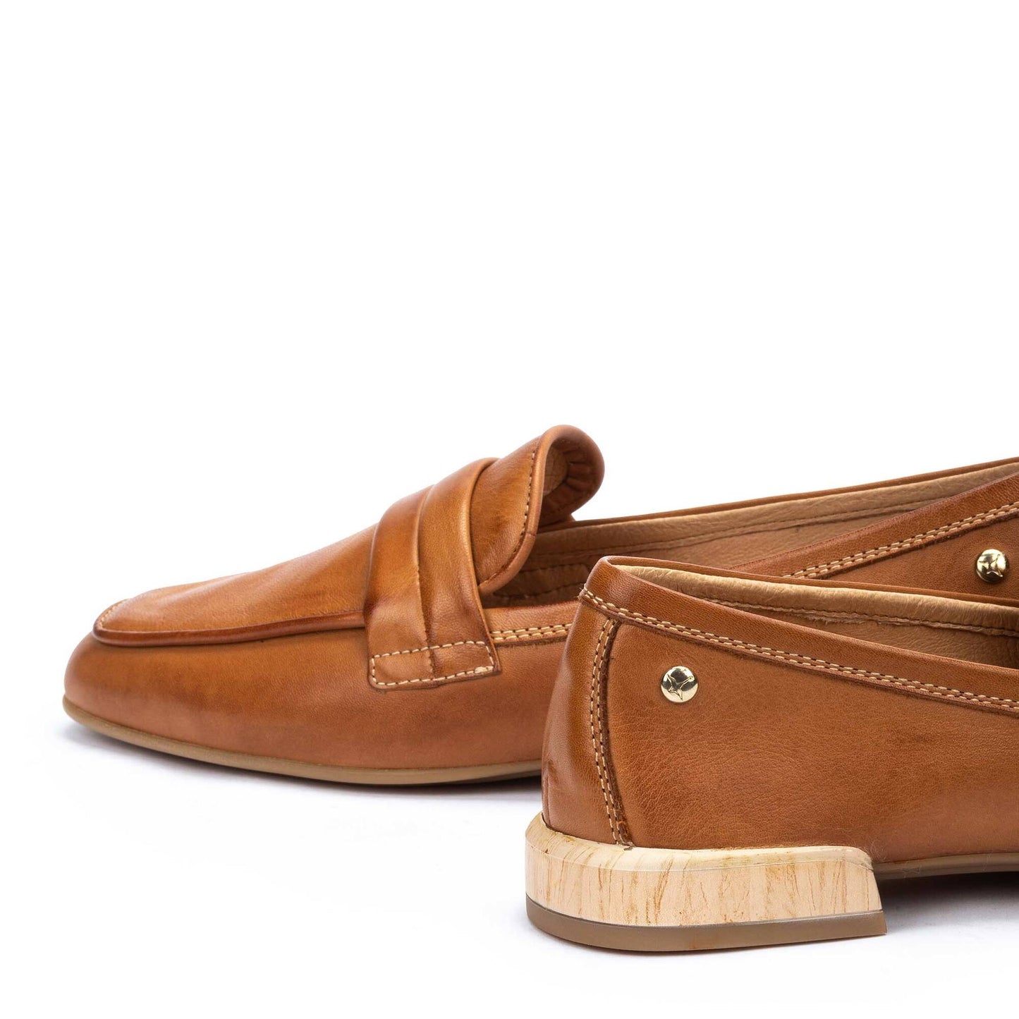 Pikolinos Women's Almeria W9W-3531 Leather Loafer Shoes Brandy Brown