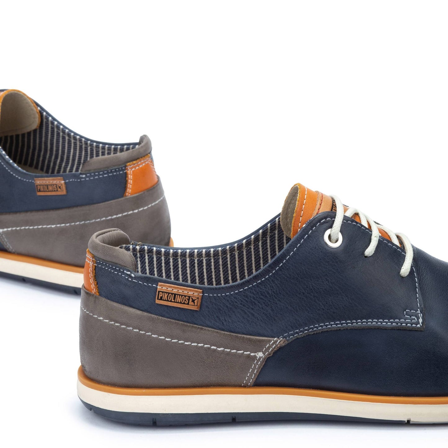 Pikolinos Men's Jucar M4E-4104C1 Leather Lace-Up Shoes Blue