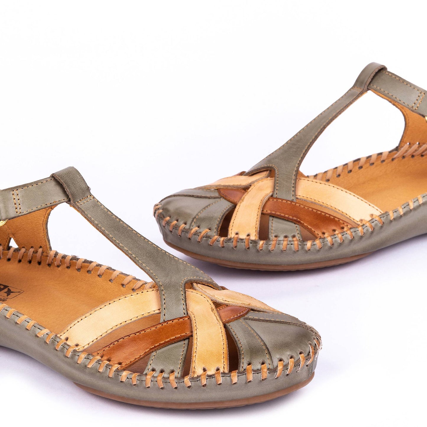 Pikolinos Women's P. Vallarta 655-0732C5 Leather Sandals Sage Green