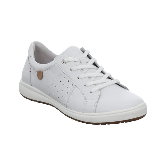 Josef Seibel Women's Caren 01 Casual Leather Trainers White