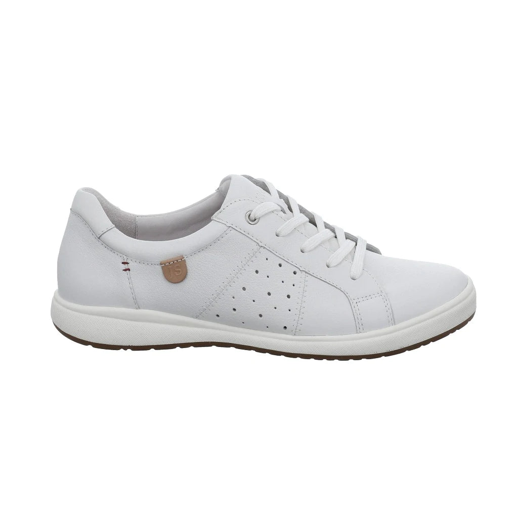 Josef Seibel Women's Caren 01 Casual Leather Trainers White