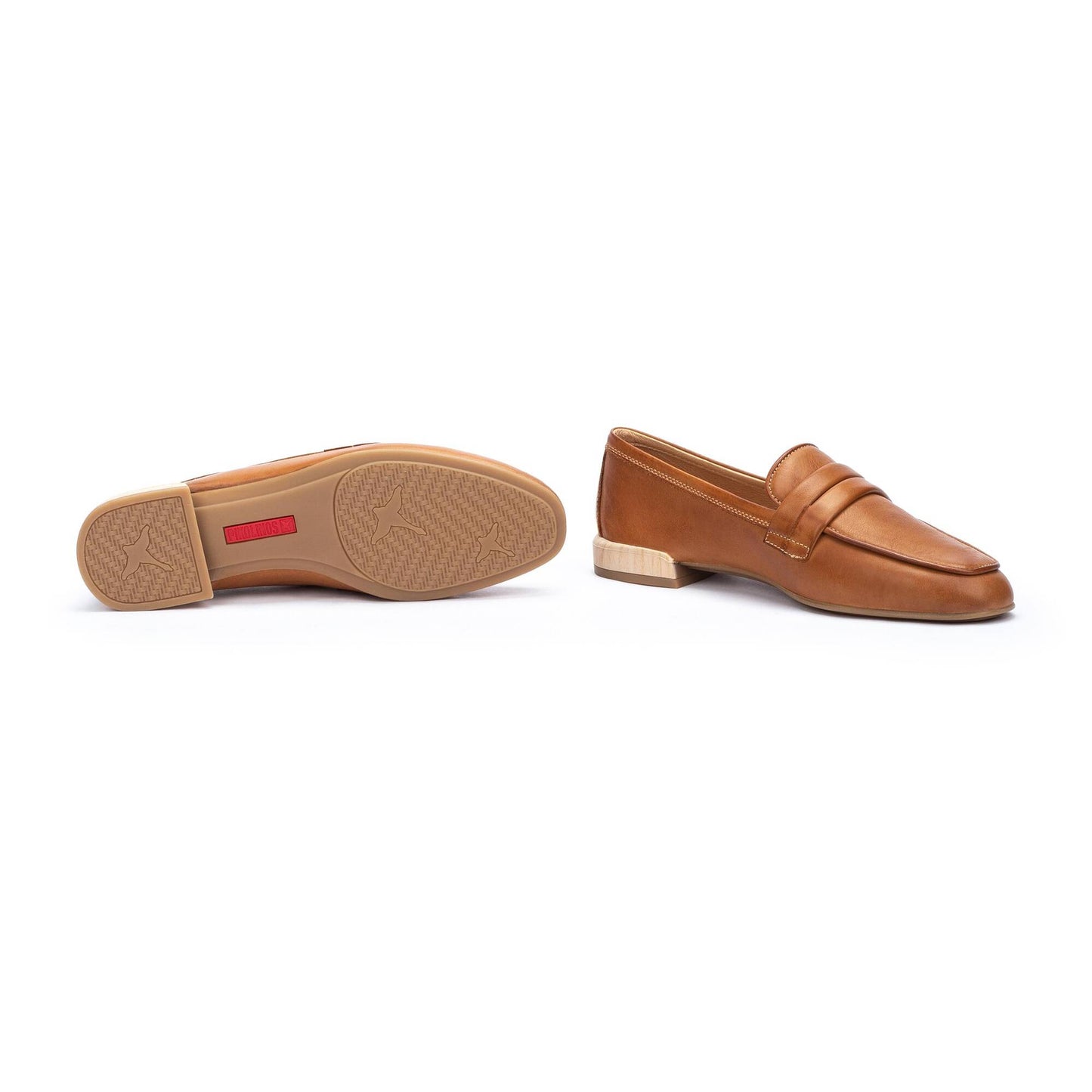 Pikolinos Women's Almeria W9W-3531 Leather Loafer Shoes Brandy Brown