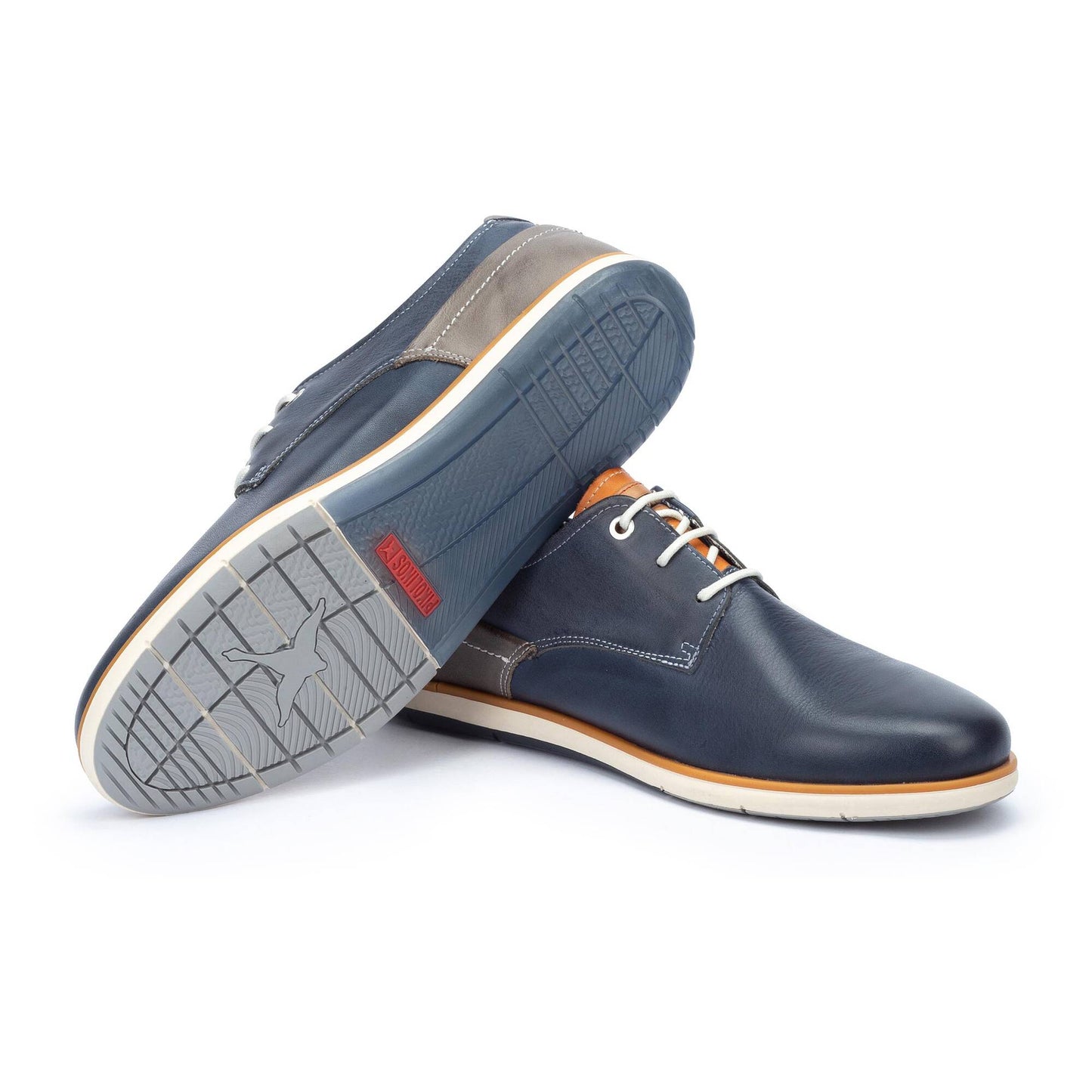 Pikolinos Men's Jucar M4E-4104C1 Leather Lace-Up Shoes Blue