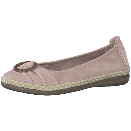 Jana Women's 22101-28 521 Softline Leather Ballet Pumps Rose Pink
