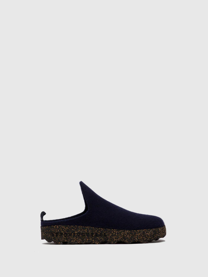 AsPortuguesas Women's Come L Slip-On Casual Mules Tweed Felt 902 Navy