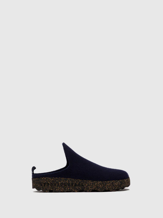 AsPortuguesas Women's Come L Slip-On Casual Mules Tweed Felt 902 Navy