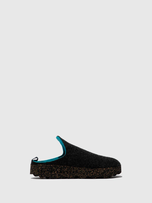 AsPortuguesas Women's Come L Slip-On Casual Mules Anthracite Grey