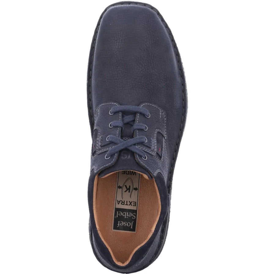 Josef Seibel Men's Anvers 36 Leather Casual Shoes Ocean Blue